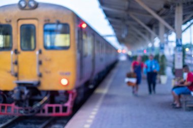 Tren istasyonunun görüntüsü trenden alındı..