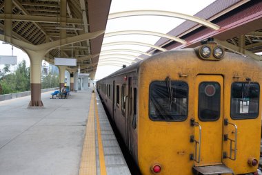 Khon Kaen, Tayland, 2019. Tren istasyonundan alınan görüntü..