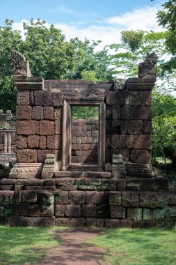Sandstone Kalesi, Fanomrung Tarihi Park Buriram, Tayland.