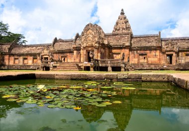 Sandstone Kalesi, Fanomrung Tarihi Park Buriram, Tayland.