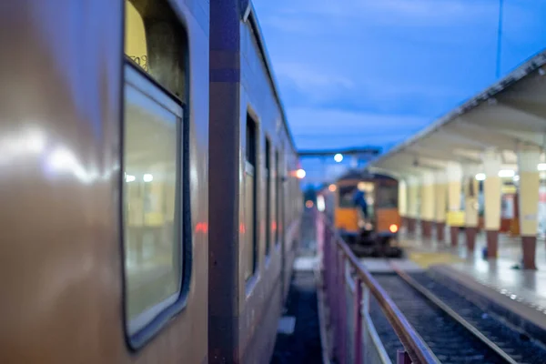 Nakhon Ratchasima Thailand 2019 Das Bahnhofsbild Stammt Aus Dem Zug — Stockfoto