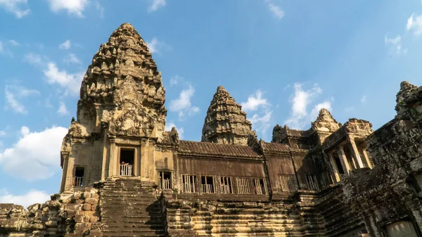 Siem Reap Kambodzsa 2019 December Angkor Wat Eredetileg Hindu Stílusú — Stock Fotó