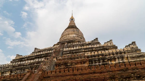 Shwesandaw Pagoda Bagan Myanmar Construído Pelo Rei Anawrahta — Fotografia de Stock