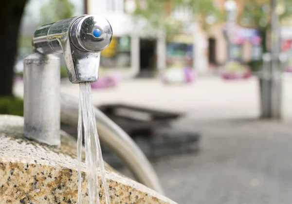 Drinking water fountain in a city — Stock Photo, Image