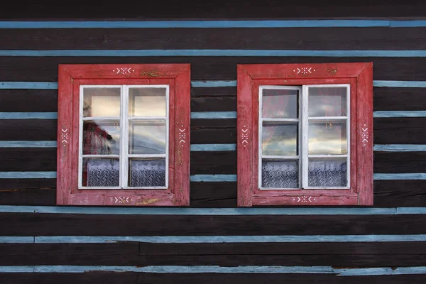 Cottage windows — Stock Photo, Image