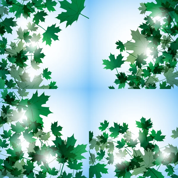 Φθινόπωρο εικονογράφηση μοτίβο. Φύλλα σφενδάμου. Διάνυσμα φόντο — Διανυσματικό Αρχείο