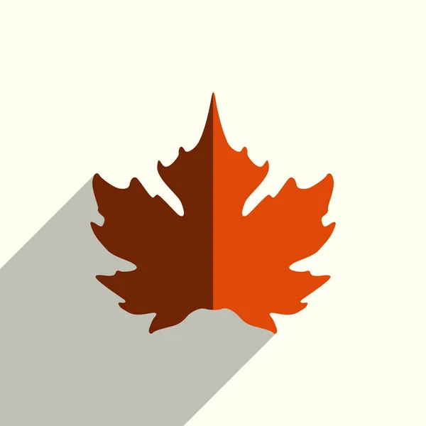 Icone piatte con foglie di ombra. Illustrazione vettoriale — Vettoriale Stock