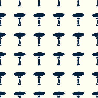 Mantar Dikişsiz desen arka plan illüstrasyon vektör