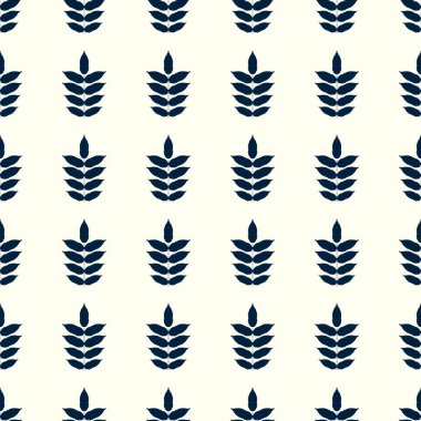 Yaprakları Dikişsiz desen arka plan illüstrasyon vektör