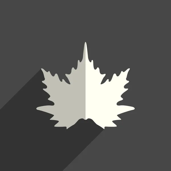Leaf platt ikoner med skugga. Vektorillustration — Stock vektor