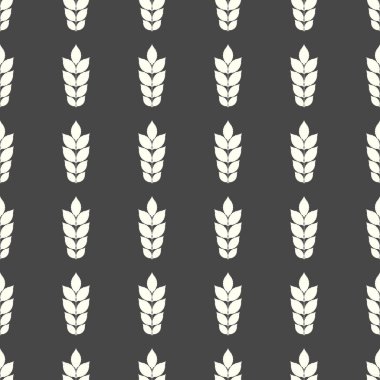 Yaprakları Dikişsiz desen arka plan illüstrasyon vektör