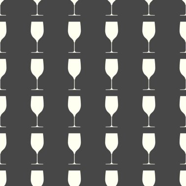 Kadehlerin Dikişsiz desen arka plan illüstrasyon vektör