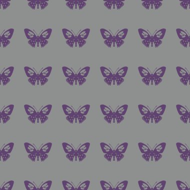 Kelebek vektör çizim Dikişsiz desen arka plan üzerinde