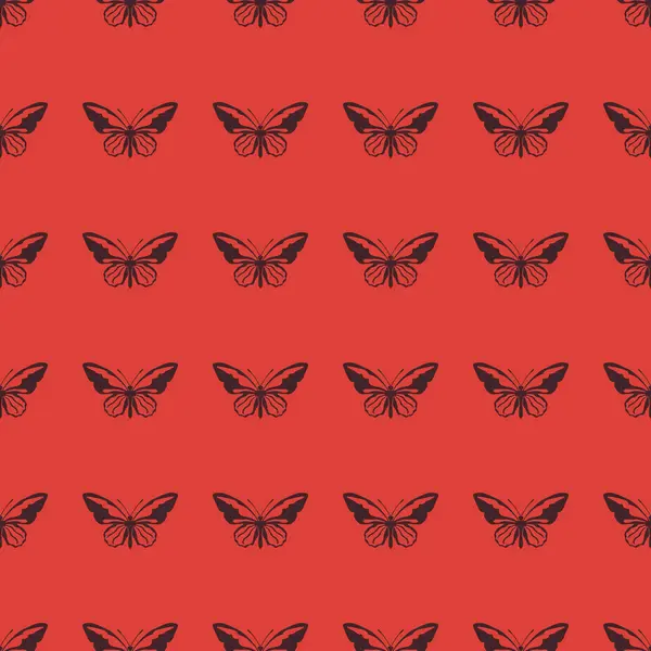 Kelebek vektör çizim Dikişsiz desen arka plan üzerinde