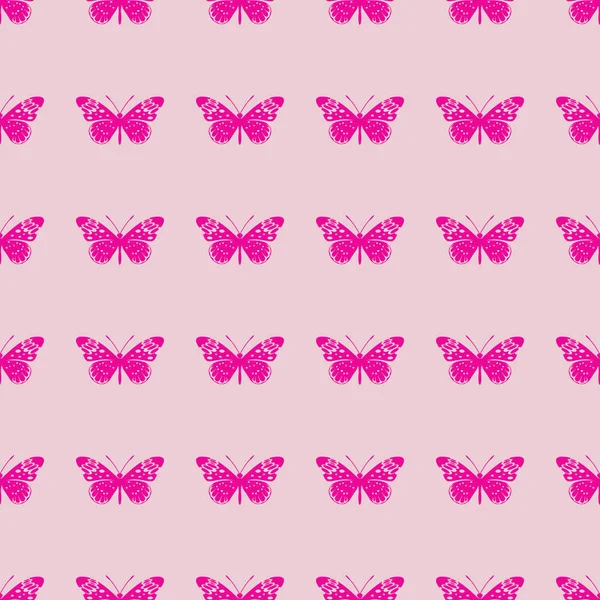 Kelebek vektör çizim Dikişsiz desen arka plan üzerinde