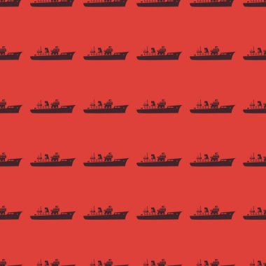 Deniz ulaşım vektör çizim Dikişsiz desen arka plan üzerinde
