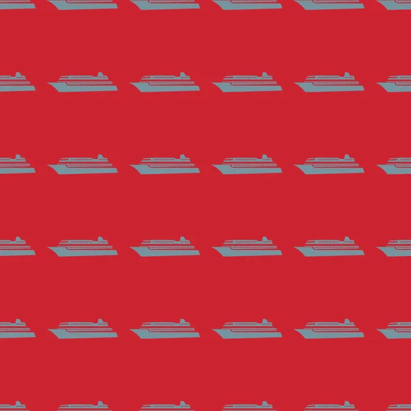 Illustration vectorielle de transport maritime sur fond de motif sans couture — Image vectorielle