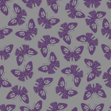 Kelebek vektör çizim Dikişsiz desen arka plan üzerinde