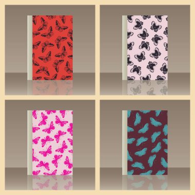 Kelebek ve kitap. Nesnenin gerçekçi görüntü