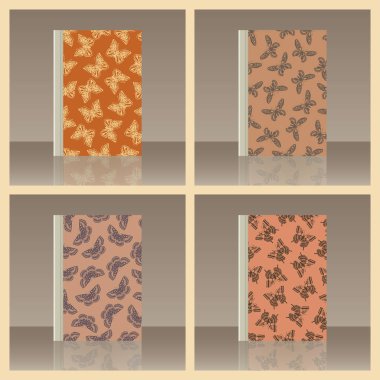 Kelebek ve kitap. Nesnenin gerçekçi görüntü