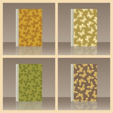 Kelebek ve kitap. Nesnenin gerçekçi görüntü