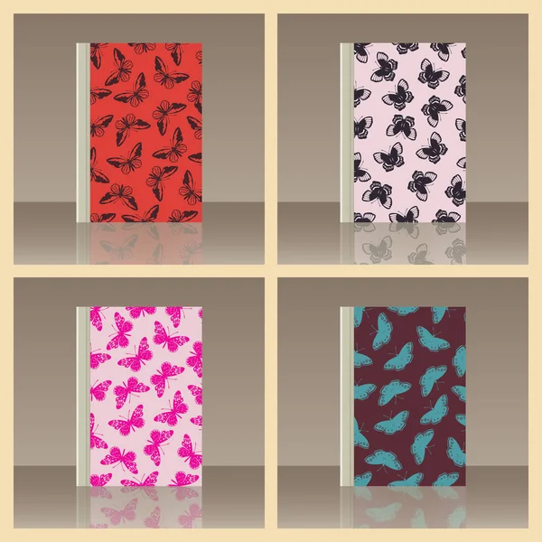 Kelebek ve kitap. Nesnenin gerçekçi görüntü