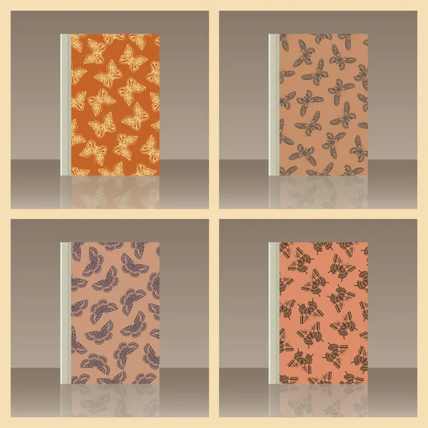 Kelebek ve kitap. Nesnenin gerçekçi görüntü