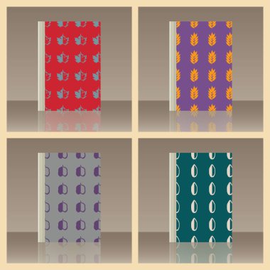 Yaprakları ve kitap. Nesnenin gerçekçi görüntü