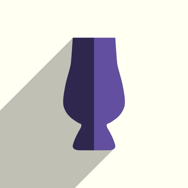 Виноградные плоские иконки с тенью. Векторная иллюстрация — стоковый вектор