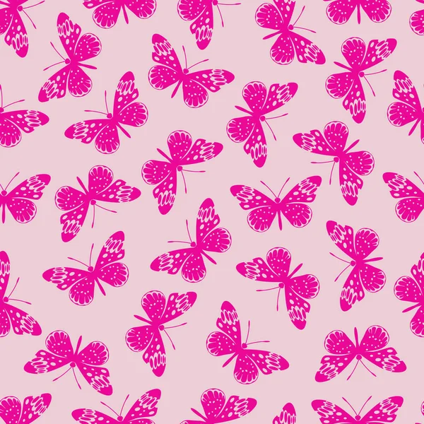 Kelebek vektör çizim Dikişsiz desen arka plan üzerinde