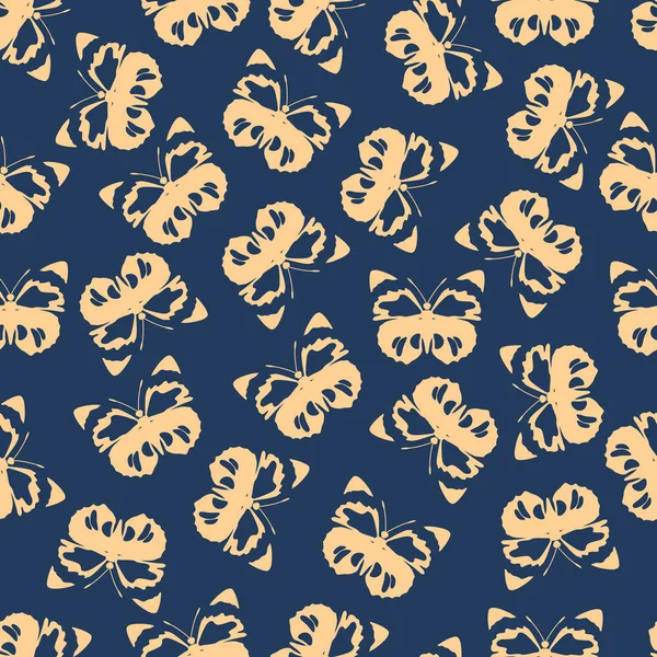 Kelebek vektör çizim Dikişsiz desen arka plan üzerinde