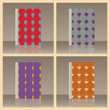 Kadehlerin ve kitap. Nesnenin gerçekçi görüntü