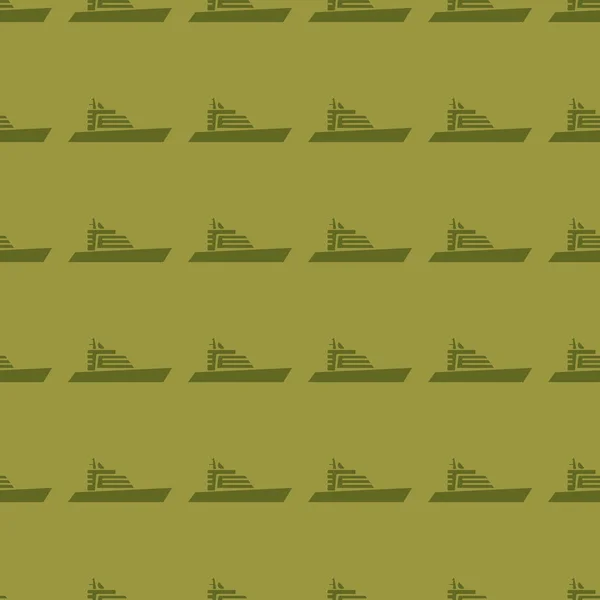 Ilustracja wektorowa transportu morskiego na tle wzór — Wektor stockowy