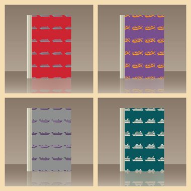 Deniz ulaşımı ve kitap. Nesnenin gerçekçi görüntü