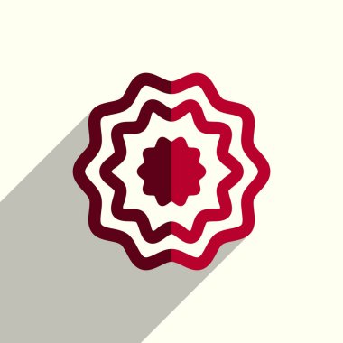 Güneş ile simgelerin gölge düz. Vektör çizim