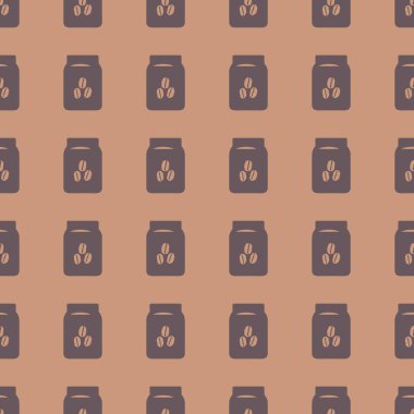 Kahve vektör çizim Dikişsiz desen arka plan üzerinde