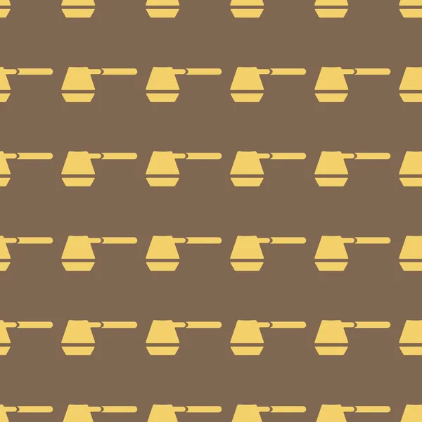 Kaffeevektor-Illustration auf einem nahtlosen Musterhintergrund — Stockvektor