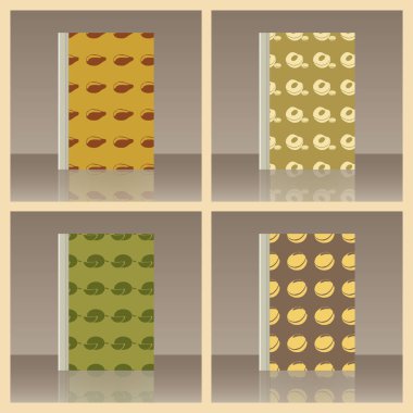 Meyve ve kitap. Nesnenin gerçekçi görüntü