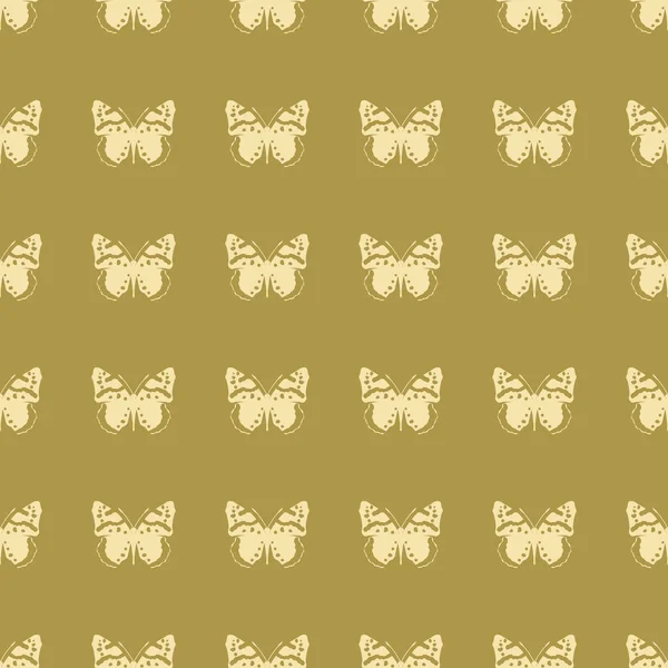 Illustration vectorielle papillon sur fond de motif sans couture — Image vectorielle