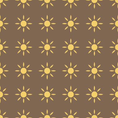 Güneş illüstrasyon Dikişsiz desen arka plan üzerinde vektör