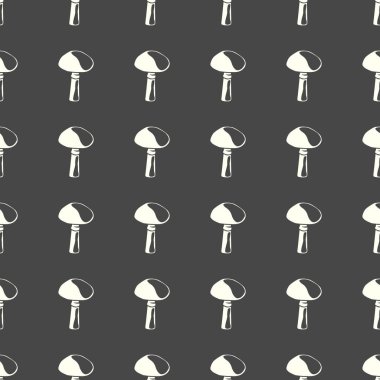 Mantar Dikişsiz desen arka plan illüstrasyon vektör