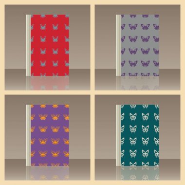 Kelebek ve kitap. Nesnenin gerçekçi görüntü