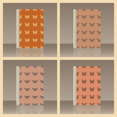 Kelebek ve kitap. Nesnenin gerçekçi görüntü