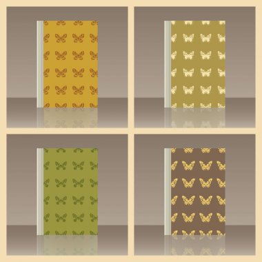 Kelebek ve kitap. Nesnenin gerçekçi görüntü