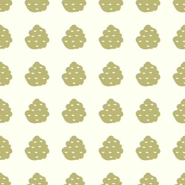 キノコ ベクトルのシームレスなパターンの背景イラスト — ストックベクタ