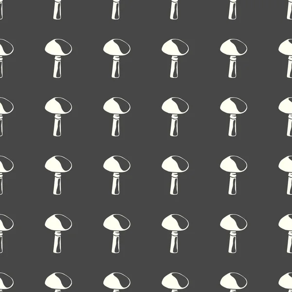 蘑菇矢量图上无缝图案背景 — 图库矢量图片