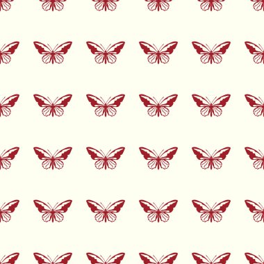 Kelebek vektör çizim Dikişsiz desen arka plan üzerinde