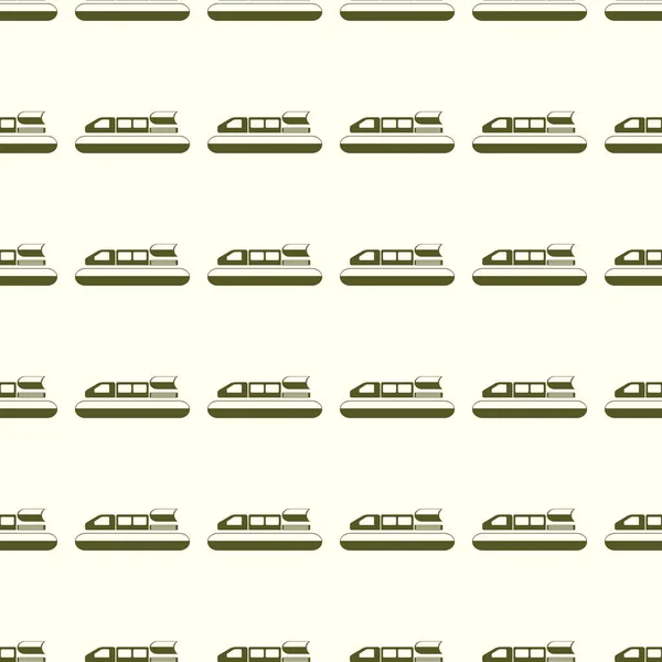 Sea transport vector illustration on a seamless pattern background — Stock Vector