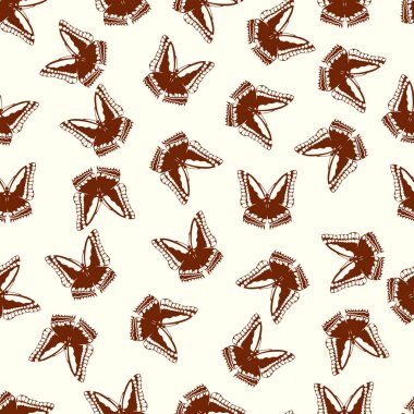 Kelebek vektör çizim Dikişsiz desen arka plan üzerinde