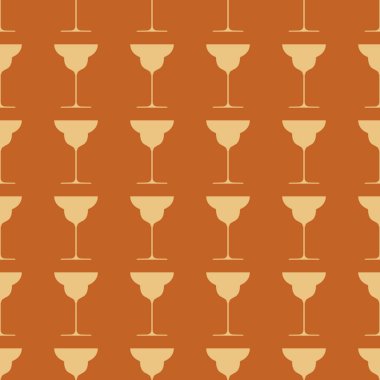 Kadehlerin Dikişsiz desen arka plan illüstrasyon vektör